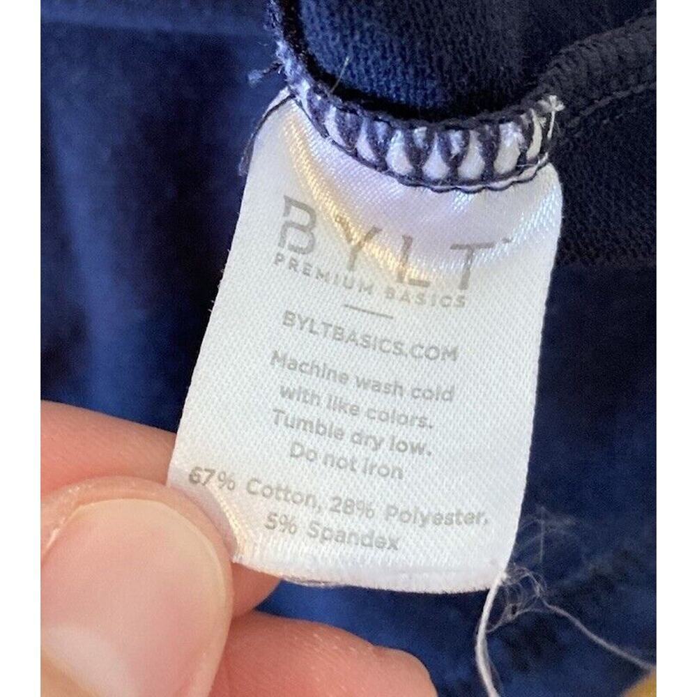 Bylt Basic Crew Split Hem T Shirt Size Large Men’… - image 4